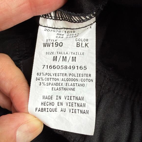 Cherokee Cargo Scrub Pants Sz M Black Medical Clinic Hospital Lab Uniform WW190 - Picture 10 of 11